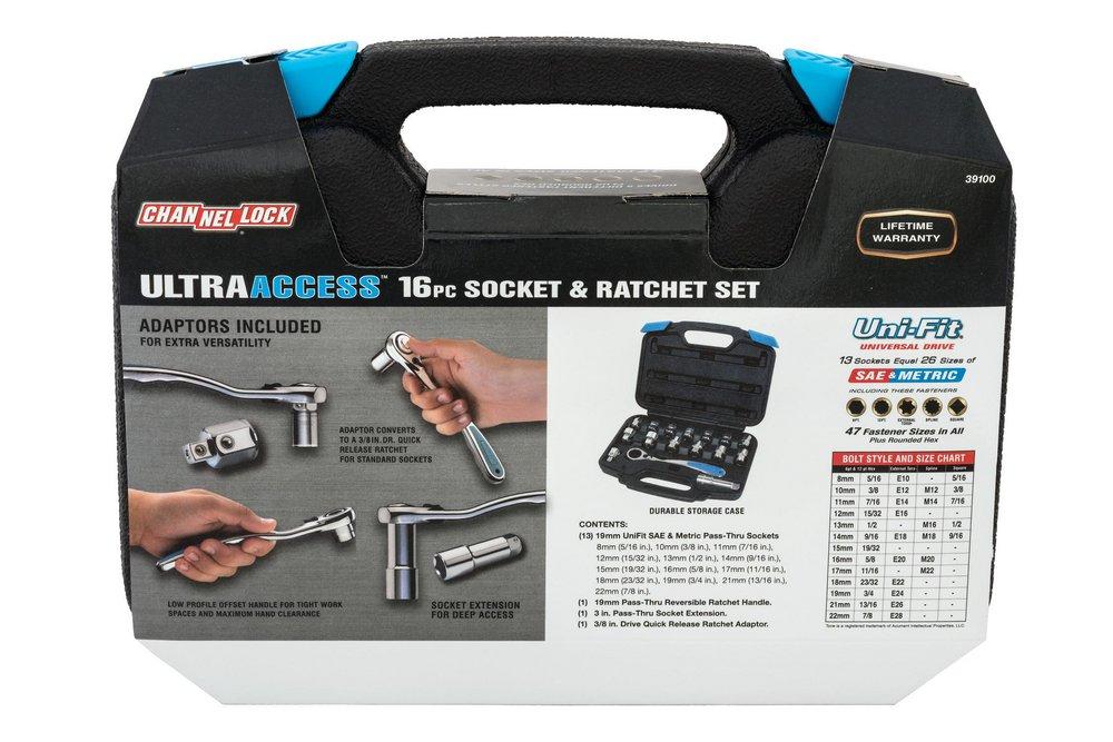 CHANNELLOCK&reg; Chrome Tool Set 
