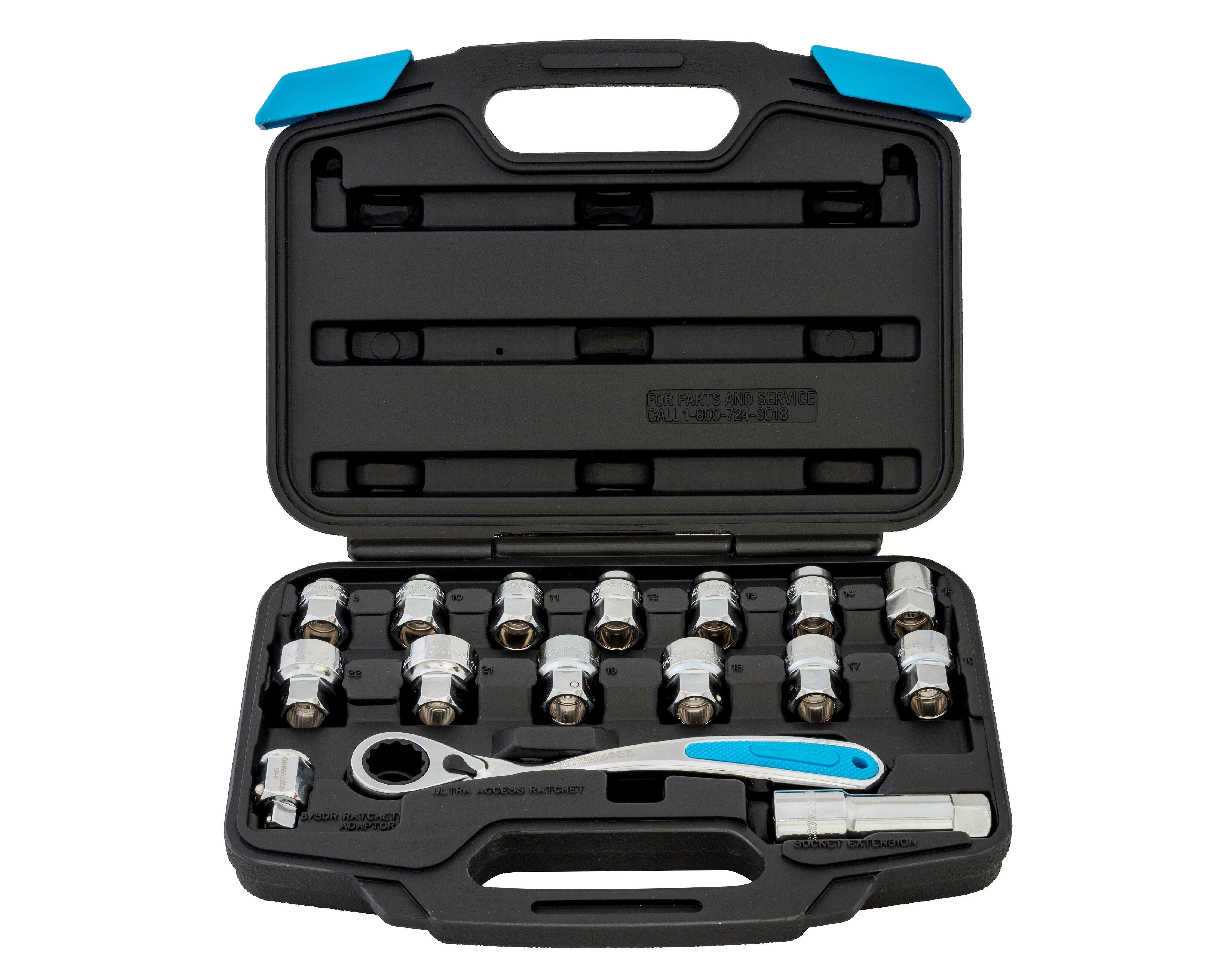 CHANNELLOCK&reg; Chrome Tool Set 