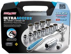 16 piece Ultra-Access&trade; Pass-Thru Socket & Ratchet Set