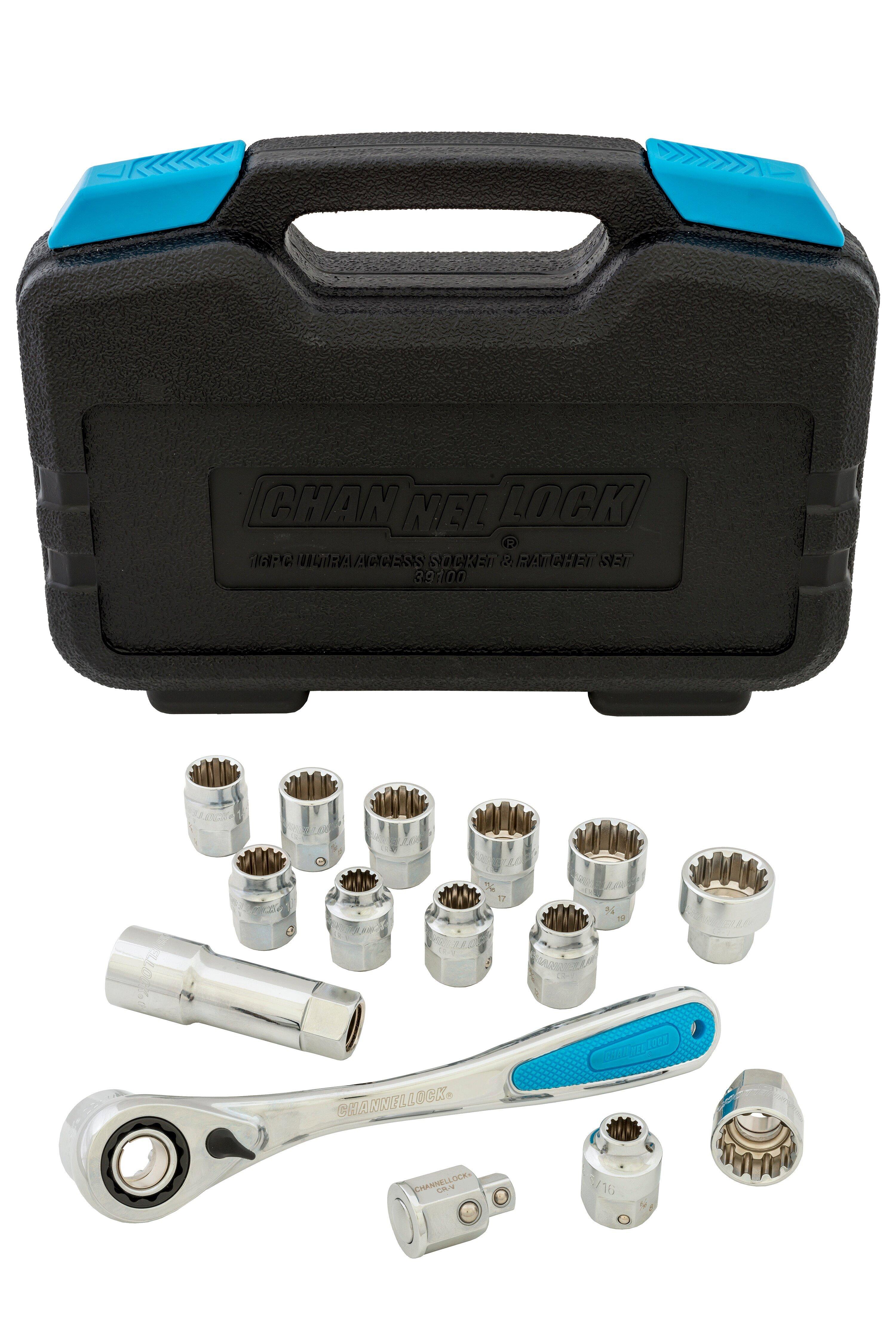 CHANNELLOCK&reg; Chrome Tool Set 