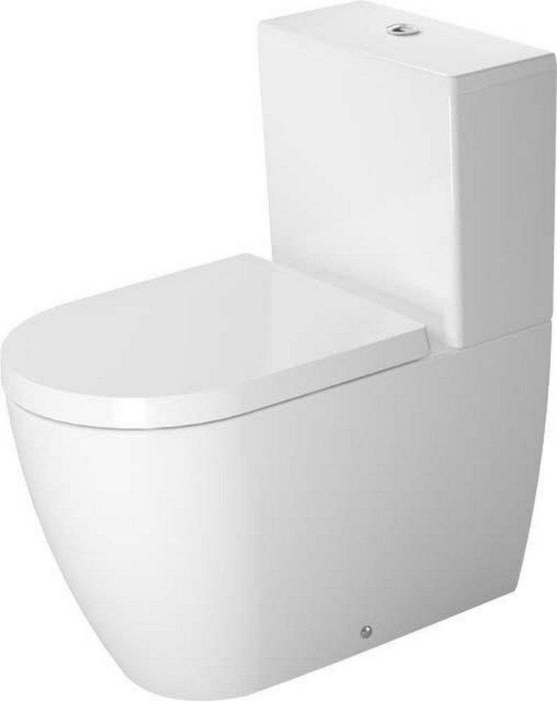 Duravit White 0.8/1.6 gpf Elongated Floor Mount Toilet Bowl 