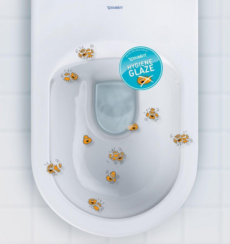 Duravit White 1.32 and 0.92 gpf Elongated Floor Mount One Piece Toilet 