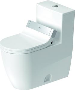1.32 and 0.92 gpf Elongated Floor Mount One Piece Toilet in White