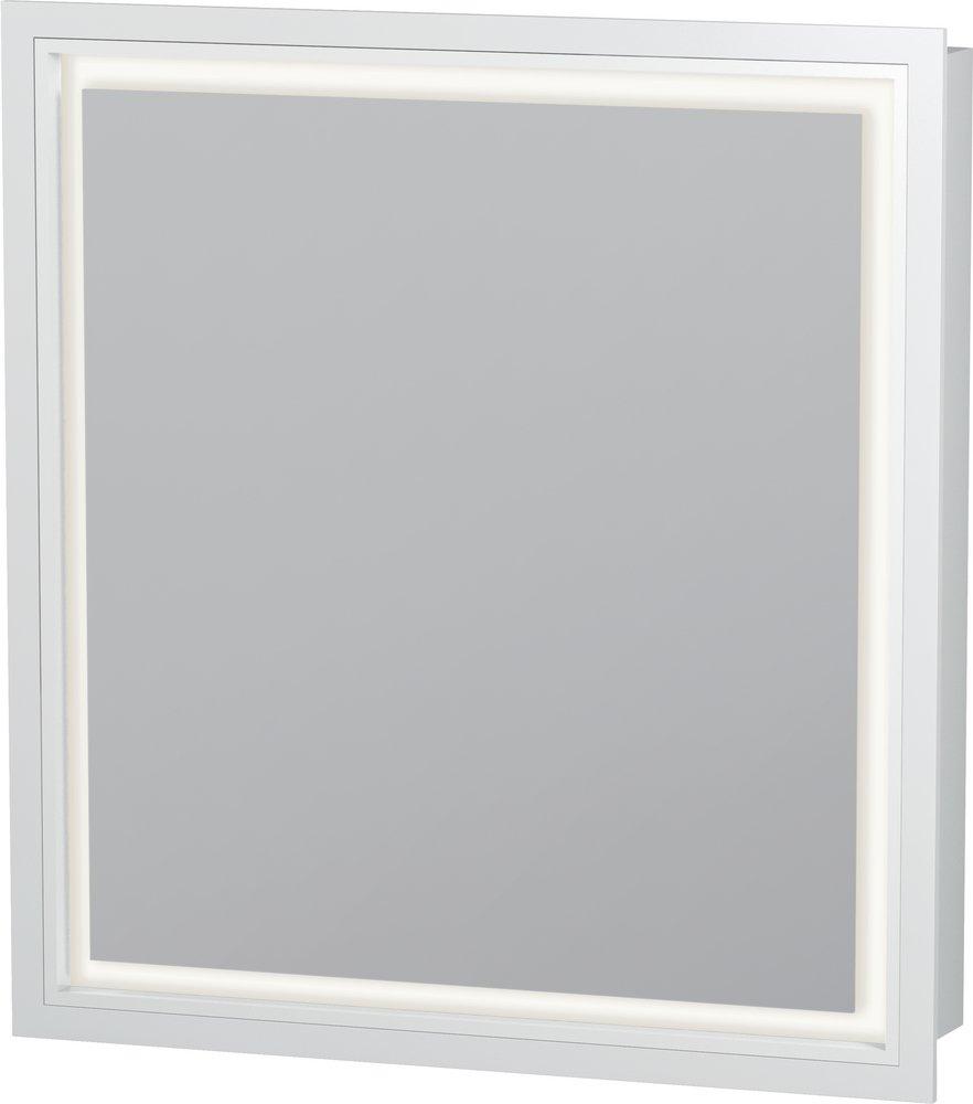 Duravit White 25-5/8 in. Recessed and Surface Mount Mirror Cabinet 