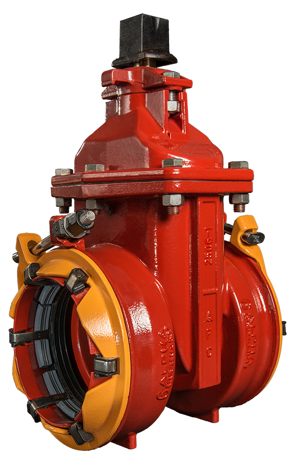 American Flow Control Restraint Joint Ductile Iron Open Left Resilient Wedge Gate Valve 