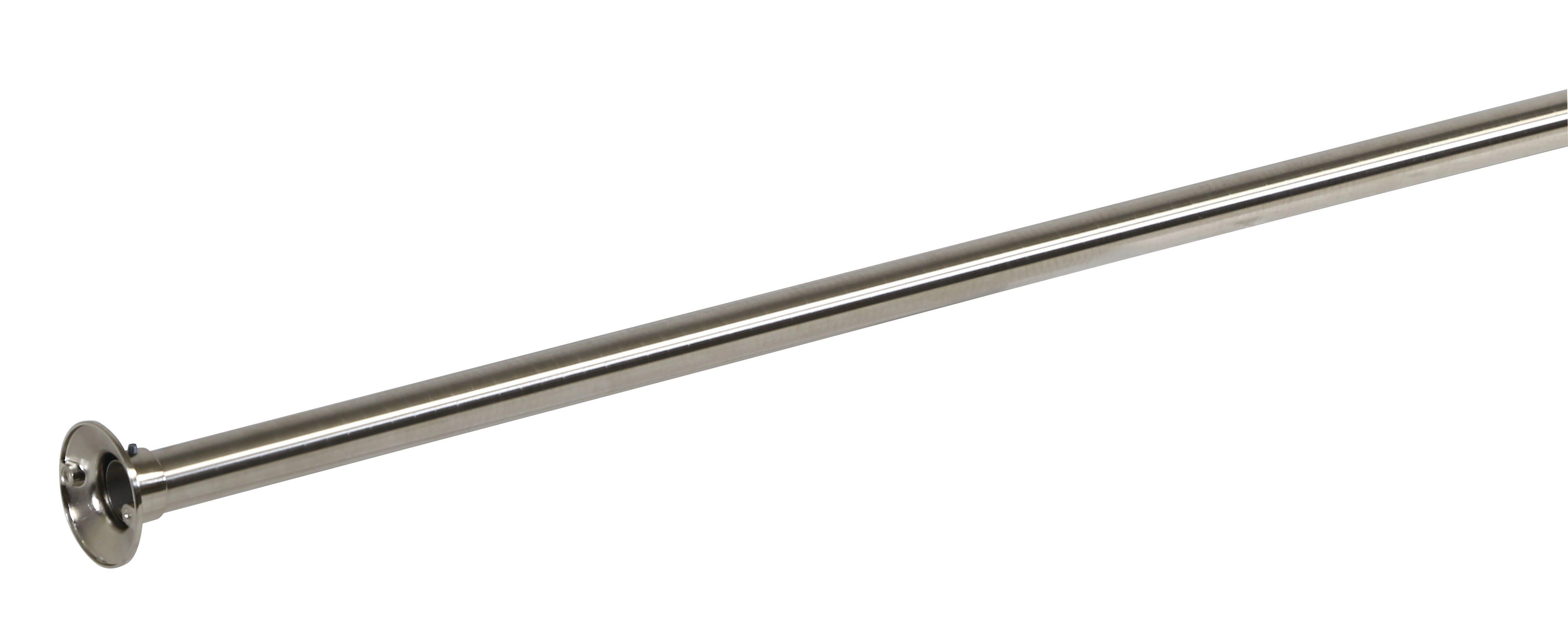 Design House Satin Nickel Shower Rod Set 