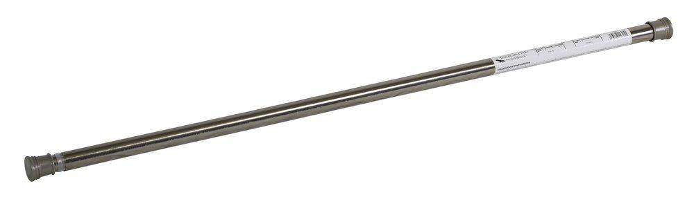 Brushed Nickel Adjustable Tension Shower and Utility Rod 