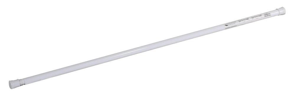 White Adjustable Tension Multipurpose Shower Utility Rod 