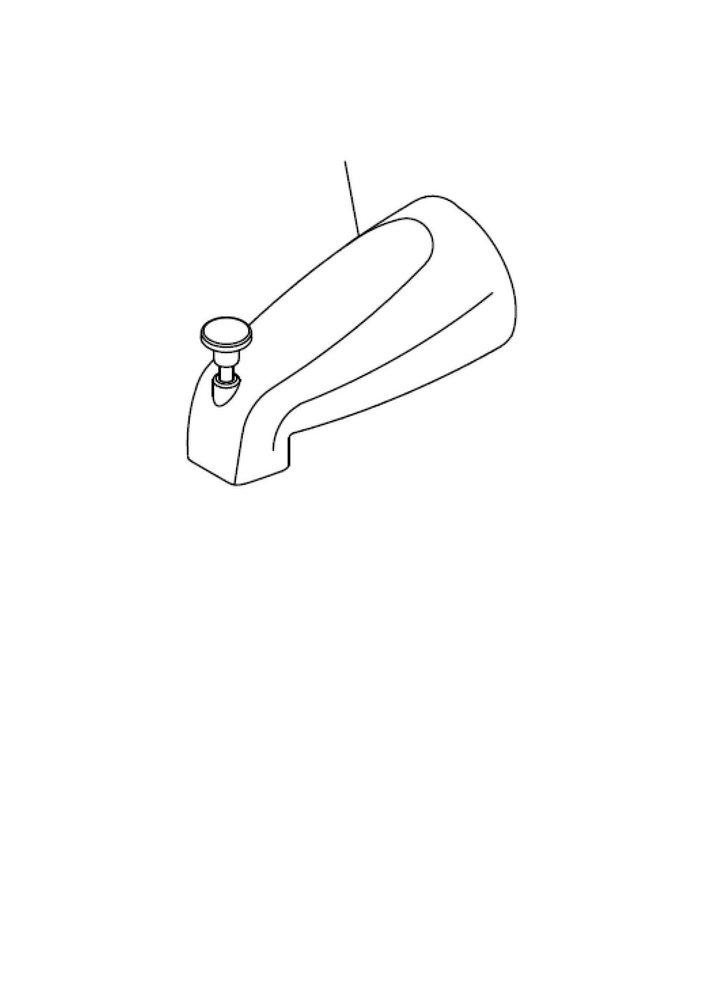 PROFLO&reg; Oil Rubbed Bronze 1/2 in. CTS Slip-Fit Tub Spout 