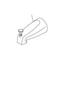 PROFLO&reg; Oil Rubbed Bronze 1/2 in. CTS Slip-Fit Tub Spout 