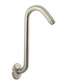 PROFLO&reg; Brushed Nickel 11 x 1/2 in. NPT Shower Arm Riser and Flange 