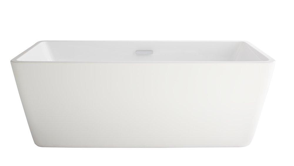 American Standard White 62-3/4 x 29-7/8 in. Freestanding Bathtub with Center Drain 