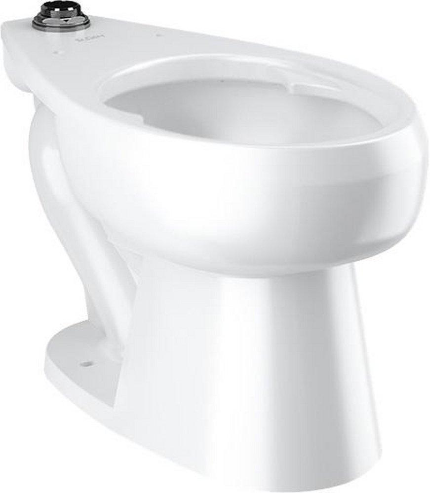 Sloan Valve White Elongated Toilet Bowl 
