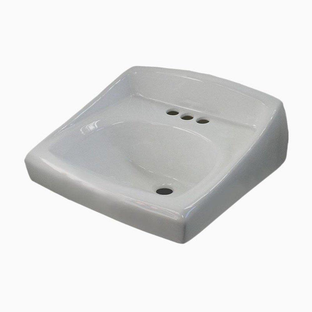Sloan Valve White Wall Mount Bathroom Sink 