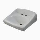 Sloan Valve White Wall Mount Bathroom Sink 
