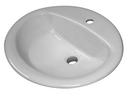 Sloan Valve White 1-Bowl Drop-In Lavatory Sink 