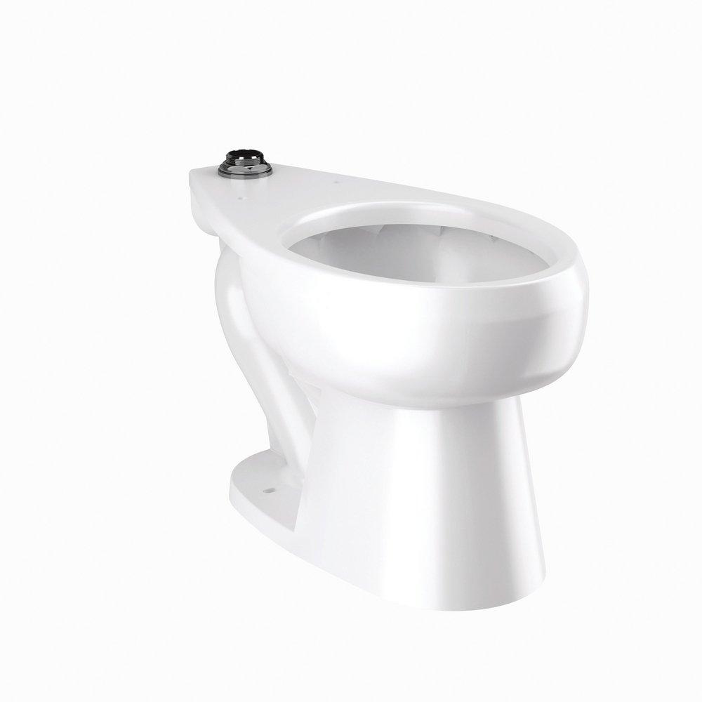 Sloan Valve White 1.6 gpf Elongated Floor Mount Bowl Toilet 