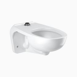 Elongated Wall Mount Toilet in White