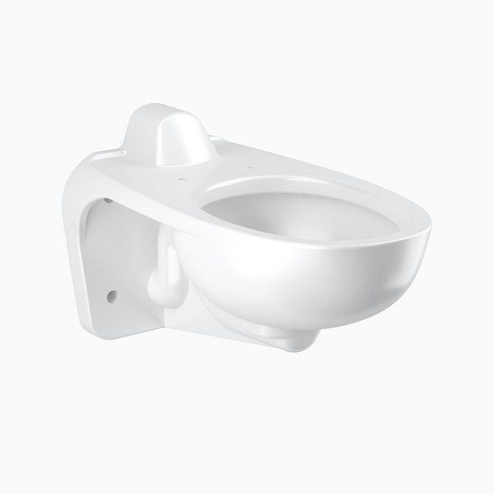 Sloan White 1.28 gpf Elongated Wall Mount One Piece Toilet 