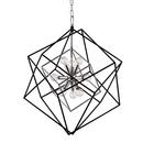 40W 9-Light Incandescent Pendant in Polished Nickel