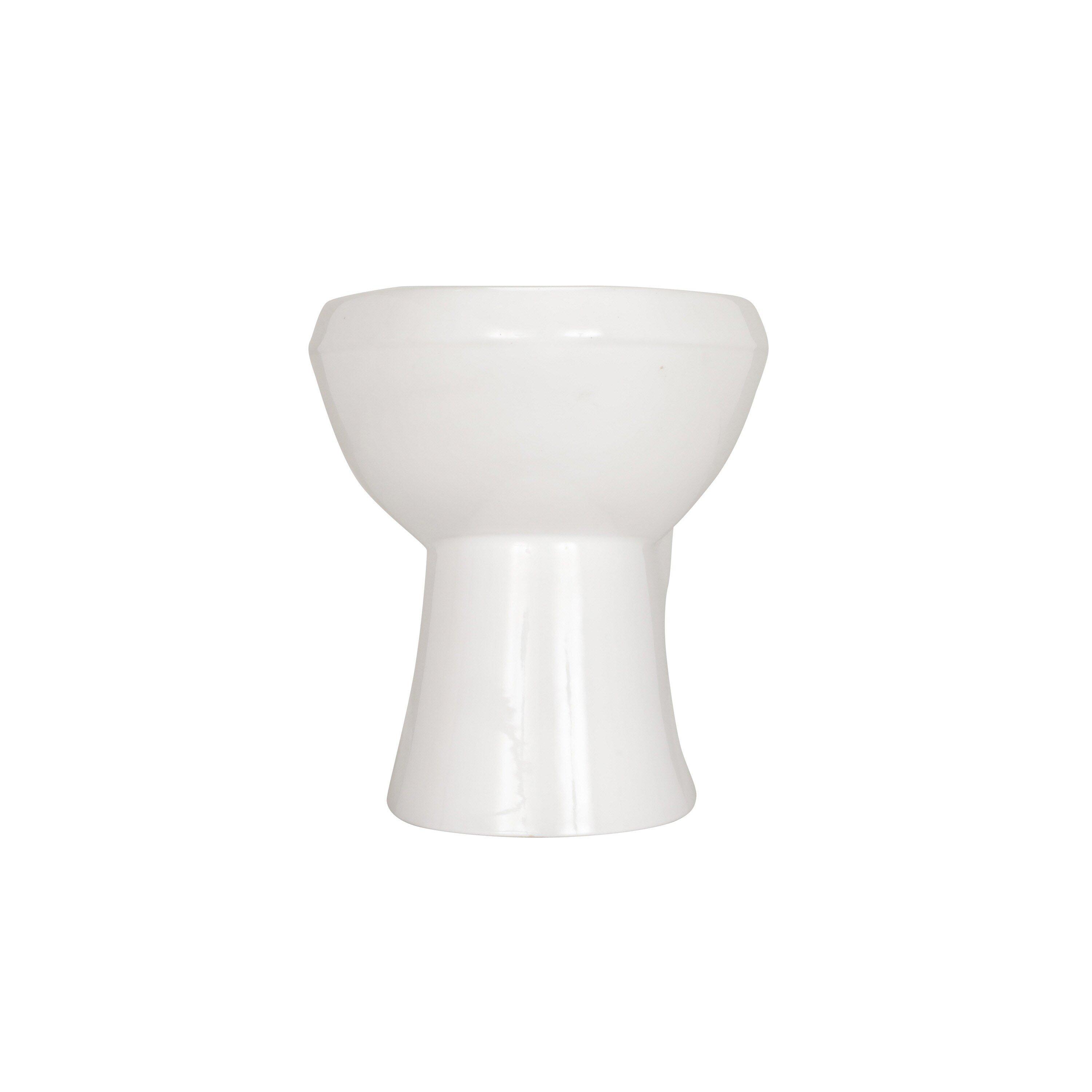Zurn White Elongated Floor Mount Toilet Bowl 
