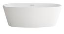 68-3/4 x 31-1/4 in. Freestanding Bathtub with Center Drain in White