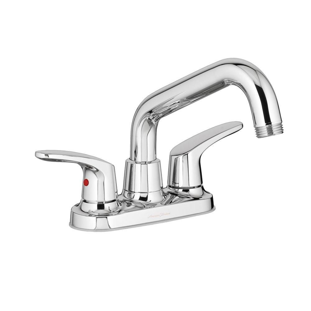 American Standard Polished Chrome Two Handle Lever Deck Mount Service Faucet 