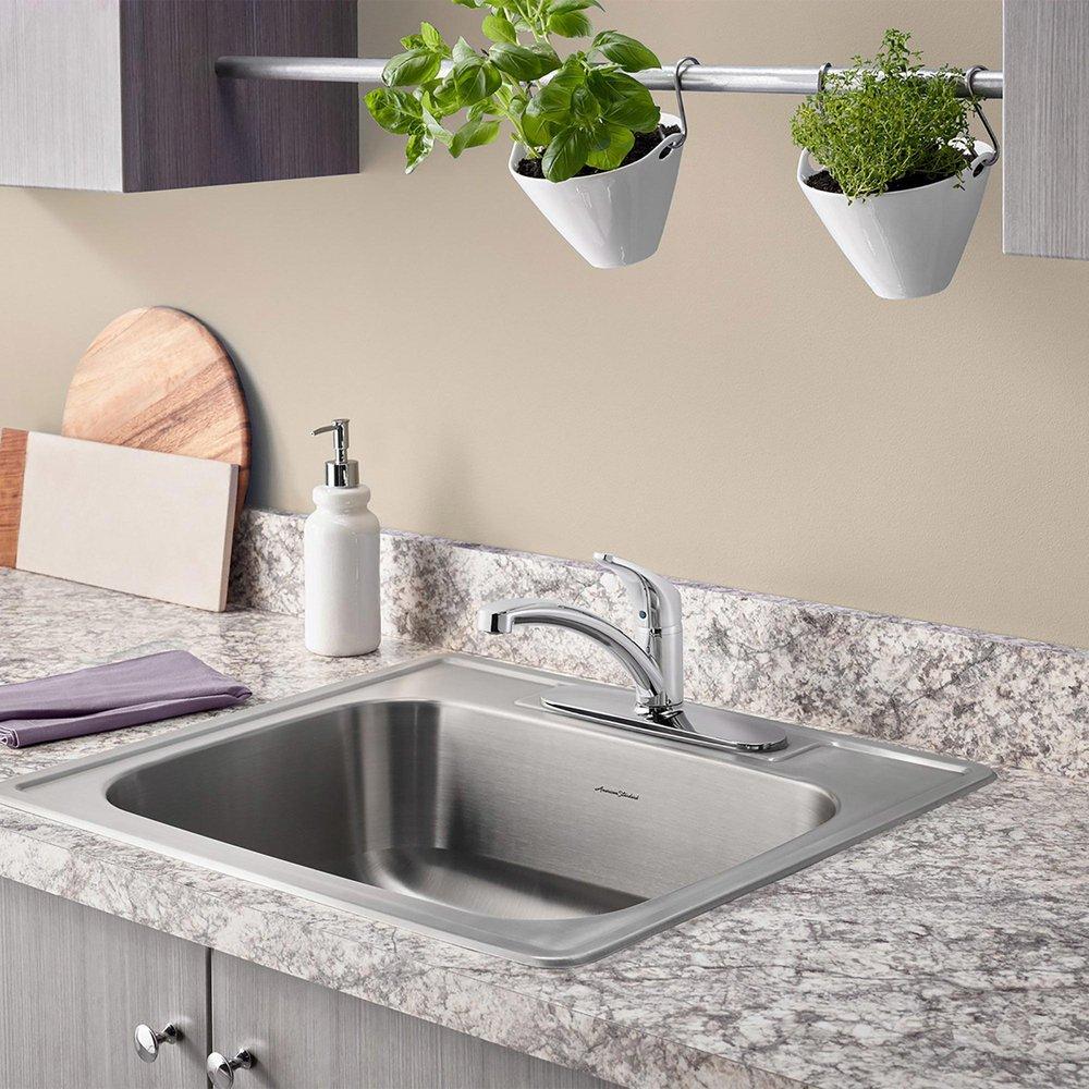 American Standard Polished Chrome Single Handle Kitchen Faucet 