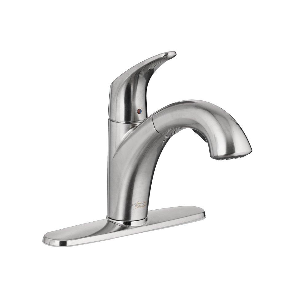 American Standard Stainless Steel - PVD Single Handle Pull Out Kitchen Faucet 