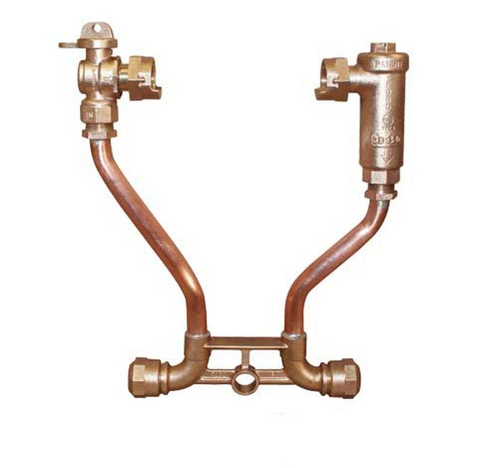 Ford Meter Box Plain End Brass and Copper Water Service Meter Setter 