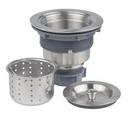 4-1/2 in. Stainless Steel Basket Strainer with Removable Colander