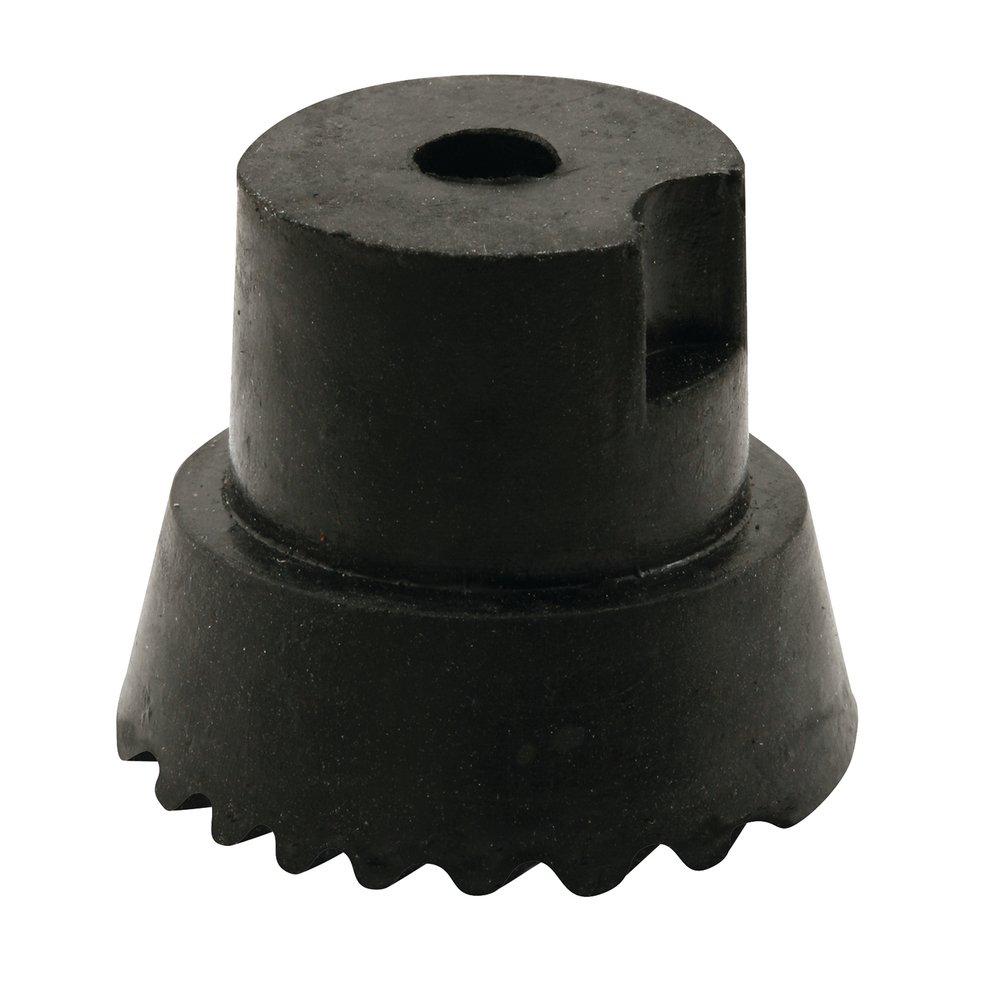 Black 5/8 in. Rubber Rubber Tip (Pack of 10) 