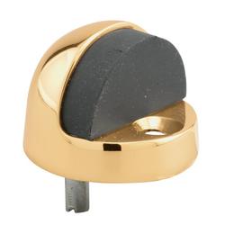 Hi-Dome Floor Door Stop in Polished Brass