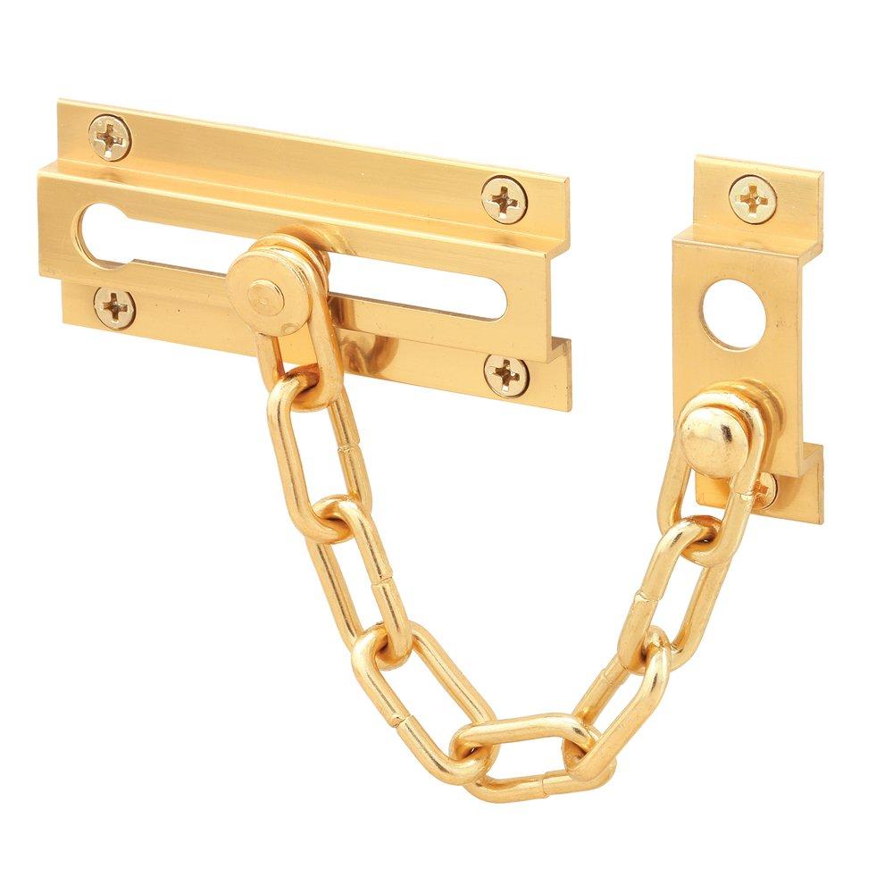 Prime-Line Solid Brass Chain Door Lock 