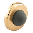 Prime-Line Polished Brass Wall Stop with Bumper 