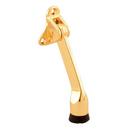 Prime-Line Brass 4 in. Zinc Die Cast Rubber Spring Door Stop 