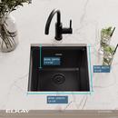 Elkay Black 15-3/4 x 15-3/4 in. Dual Mount Quartz Bar Sink 