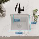 Elkay White 15-3/4 x 15-3/4 in. Dual Mount Quartz Bar Sink 
