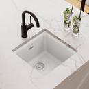 Elkay White 15-3/4 x 15-3/4 in. Dual Mount Quartz Bar Sink 