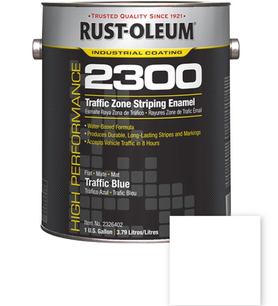 Rust-Oleum&reg; White 1 gal Semi-Gloss Traffic and Striping Paint 