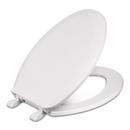 Centoco Manufacturing White Plastic Elongated Toilet Seat 