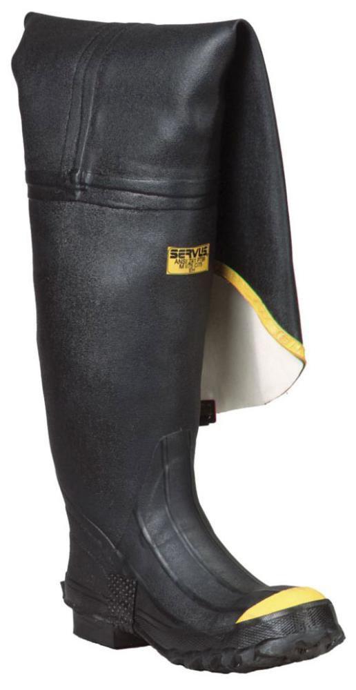 Honeywell Safety Products Black Rubber Knee Boot with Steel Toe in Black 