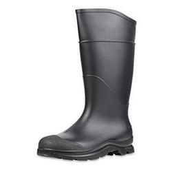 14 in. Size 11 Plastic Plain Toe Boots in Black