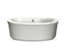 JACUZZI&reg; White/Polished Chrome 65-1/2 x 35-5/8 in. Freestanding Bathtub 