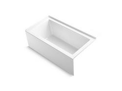 60 in. x 32 in. Soaker Alcove Bathtub with Right Drain in White