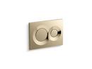 Flush Actuator Plate in Vibrant French Gold for K-18829-NA 2 x 4 in. In-Wall Tank and Carrier System