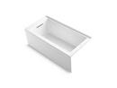 KOHLER White 60 x 30 in. Soaker Alcove Bathtub with Drain in White 