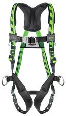 400 lb. L/XL Size Harness with Tongue Buckle Front Ring in Black and Green
