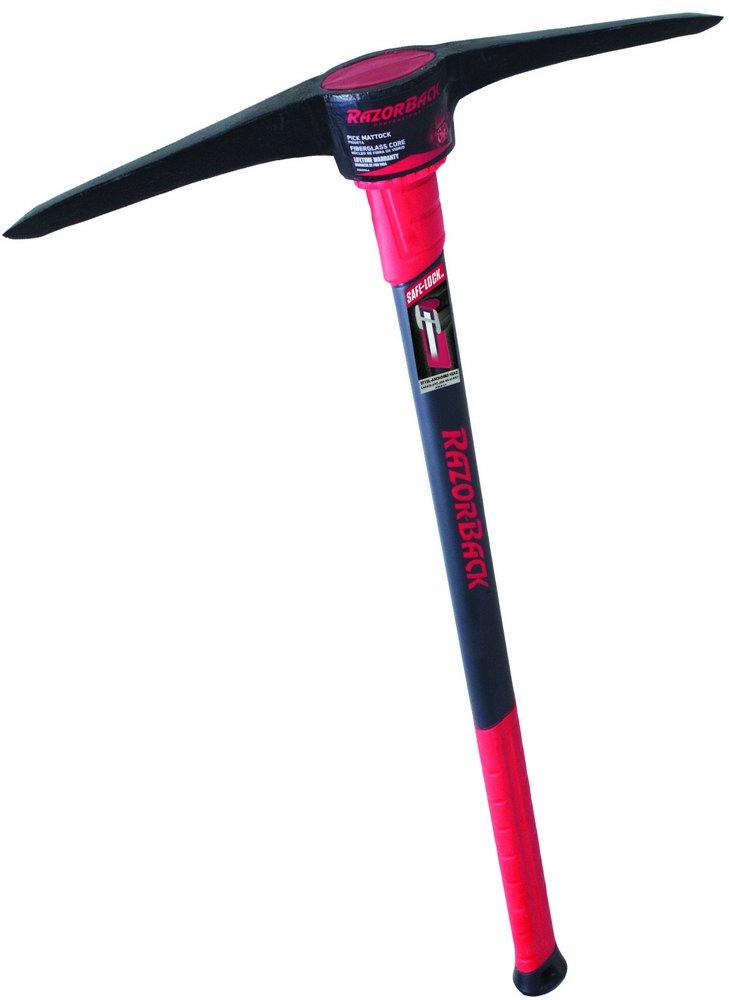 Razor-Back Red Clay Pick with Fiberglass Handle 