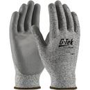 L Size Polyurethane Palm Coated PolyKor™ Knit Glove in Grey